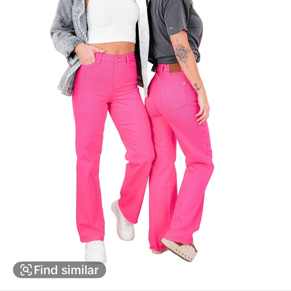 Vibrant Pink Boyfriend Jeans. Worn maybe twice